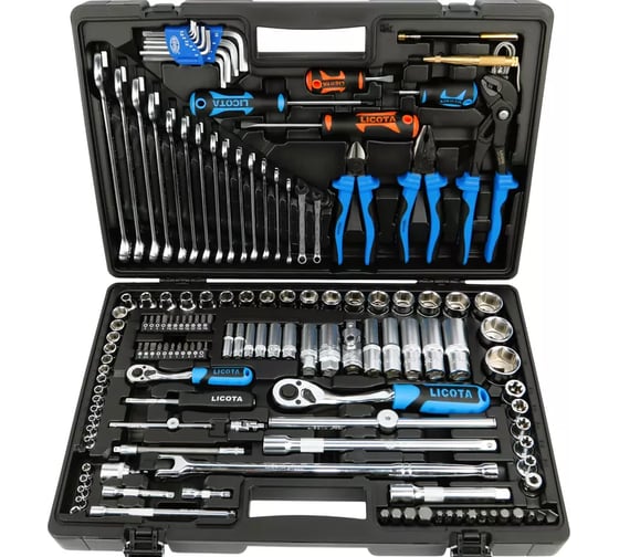 Набор инструментов Licota 1/4 и 1/2, 143 предмета ALK-8009F