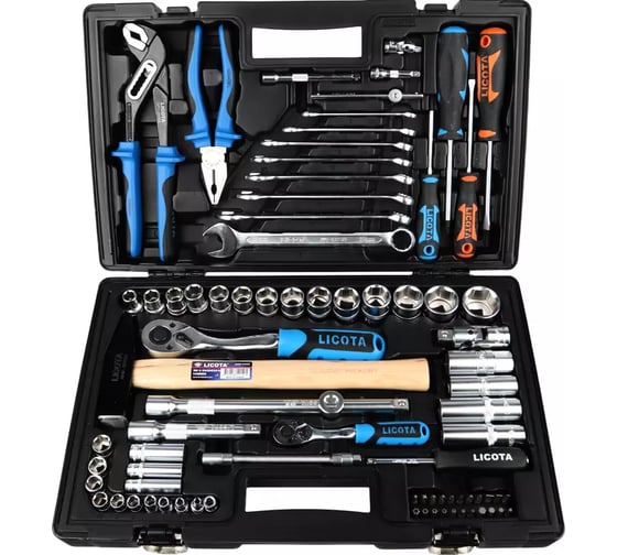 Набор инструмента Licota 1/4 и 1/2, 81 предмет ALK-8016F
