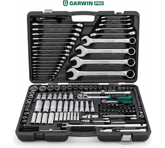 Набор ручных инструментов GARWIN 1/4 и 1/2 6 гр. 169 предметов 641150