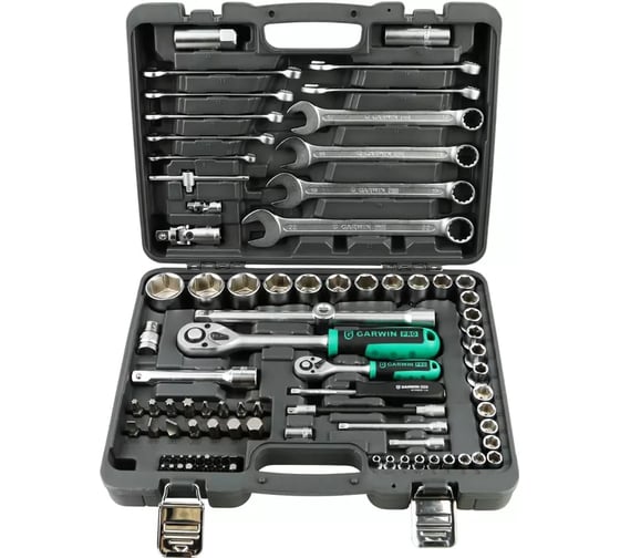 Набор ручных инструментов GARWIN 1/4 и 1/2 6 гр. 89 предметов 641045