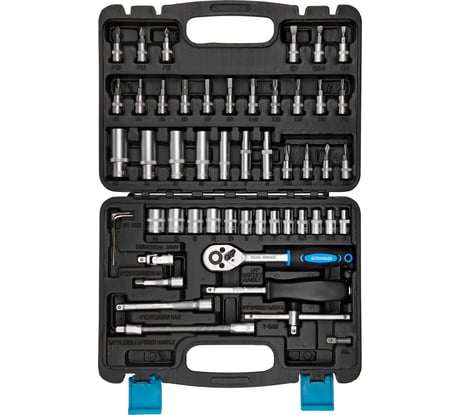 Набор инструмента AUTOVIRAZH 53 предмета, 1/4"DR AV-212053