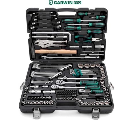 Набор инструмента Garwin 1/4, 3/8 и 1/2, 148 предметов 640148