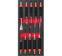 Набор выколоток и зубил AmProс защитными рукоятками, 10пр, в мягком ложементе T29639