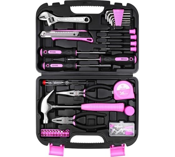 Набор инструментов для дома DEKO TZ100 PINK 100шт. 065-0340