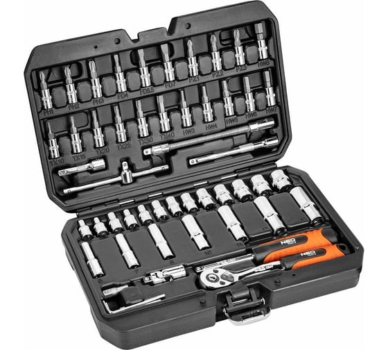 Набор сменных головок NEO Tools 1/4" 53 шт. 08-683 1
