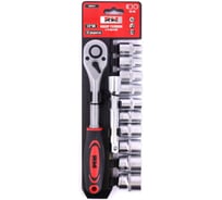 Набор головок 6 гранных REDMARK 1/2 c трещеткой Dr 12 предметов (10-24 mm) RM80551