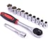 Набор головок 6 гранных REDMARK 1/2 c трещеткой Dr 12 предметов (10-24 mm) RM80551 3