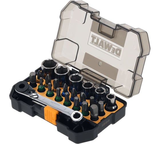 Набор бит и торцевых головок Dewalt McLaren Limited Edition DT70906, 23 шт, в кейсе DT70906-QZ
