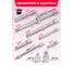 Набор инструментов Forcekraft 142+4пр. 1/4'', 3/8'', 1/2''(6гр.) FK LIGHT-41421-5LDS(67057) 8