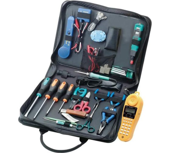 Набор инструментов для телеком Pro’sKit Fibox PK-4022BM