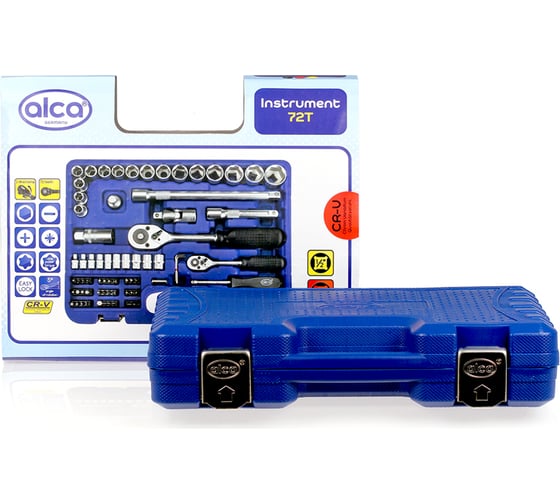 Набор инструментов Alca 72 ед. Cr-V  Blue 414100