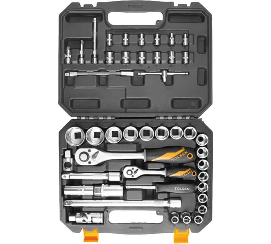 Набор инструментов TOLSEN 1/4"+1/2" 39 предметов 15142