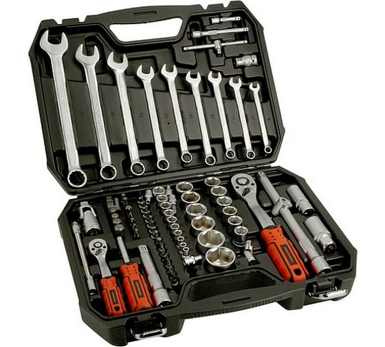 Набор инструментов FORCEKRAFT 82 пр. 1/2", 1/4" 6гр., 4-32 мм Profi 16212 FK-4821-5