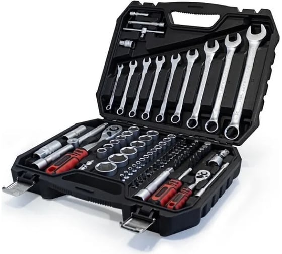 Набор инструментов FORCEKRAFT 82 пр. 1/2", 1/4" 6гр., 4-32 мм Profi 16212 FK-4821-5
