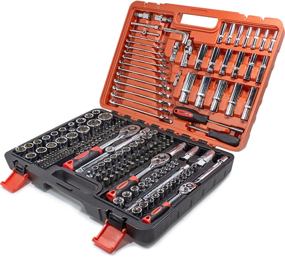 Набор инструментов Forcekraft 216пр.1/4''3/8''1/2''(6гр.)(4-32мм) FK-38841New(50468)