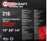 Набор инструментов Forcekraft 216пр.1/4''3/8''1/2''(6гр.)(4-32мм) FK-38841New(50468) 22