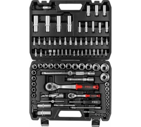 Набор инструментов STARTUL 1/4 , 1/2 6 граней 94 предмета PRO Stuttgart PRO-094S