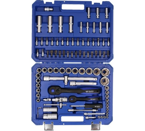 Комплект торцевых ключей Brilliant Tools, 94 шт, 1/4", 1/2" BT023094