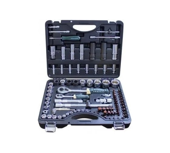 Набор торцевых головок и вставок ROCKFORCE 1/2, 1/4 DR 12-гранных, 94пр+6пр. RF-4941-9-PREMIUM
