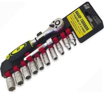 Набор головок БМ 1/2"DR 6-гр. 12 предметов с трещоткой 10,11,12,13,14,15,17,19,22,24 мм с удлинителем 1/2" 970812