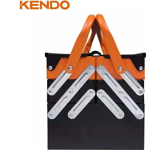 Набор инструментов в переносном ящике KENDO, CrV, 1/2 " +1/4 ", 88 предметов 90202