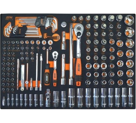 Набор инструментов CUSTOR VCS4/4 1/2" и 1/4" в ложементе, 178 предметов PRO-1-2