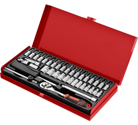 Слесарно-монтажный набор MATRIX MASTER с квадратом 1/4", 38 предметов 13522