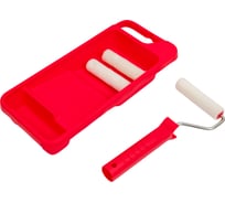 Малярный набор VIRTUS ванночка малярная, ручка, 3 мини-валика, велюр, 110 мм 002777002