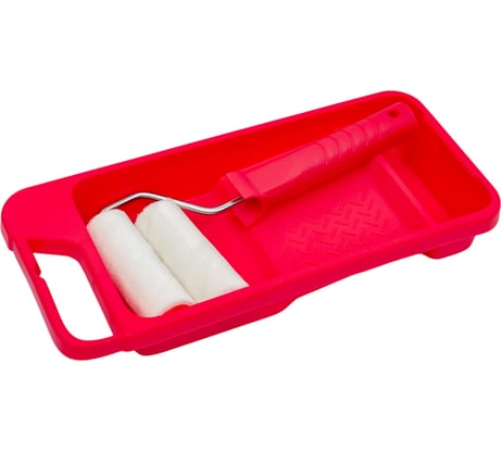 Малярный набор VIRTUS ванночка малярная, ручка, 2 миди-валика, велюр, 100 мм 002777005