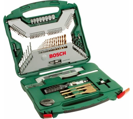 Набор принадлежностей X-Line Titanium 100 предметов Bosch 2.607.019.330