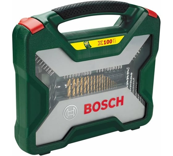 Набор принадлежностей X-Line Titanium 100 предметов Bosch 2.607.019.330