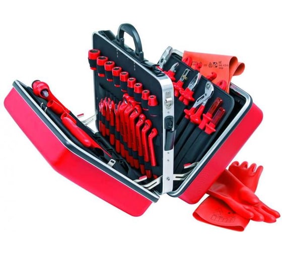 Набор инструментов 1000 V в чемодане KNIPEX KN-989914