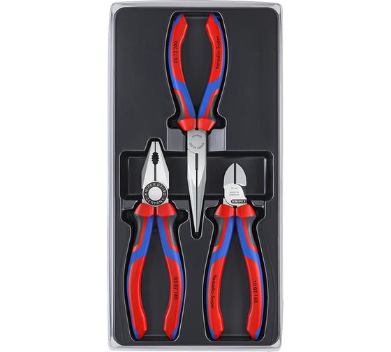 Набор ШГИ в ложементе, Knipex 3 пр., KN-0302180/2612200/7002160 KN-002011