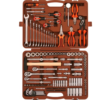 Универсальный набор инструмента Ombra OMT150S/OMT150S18 1/2"DR, 3/8"и 1/4"DR, 150 пр. 55370 055370