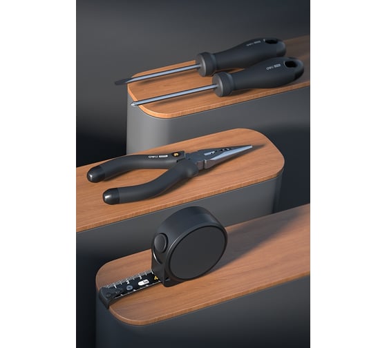 Набор ручного инструмента DELI Home Series HT0004 Эксклюзивный дизайн, софттач пластик, подарочная упаковка, 4 предмета 104620