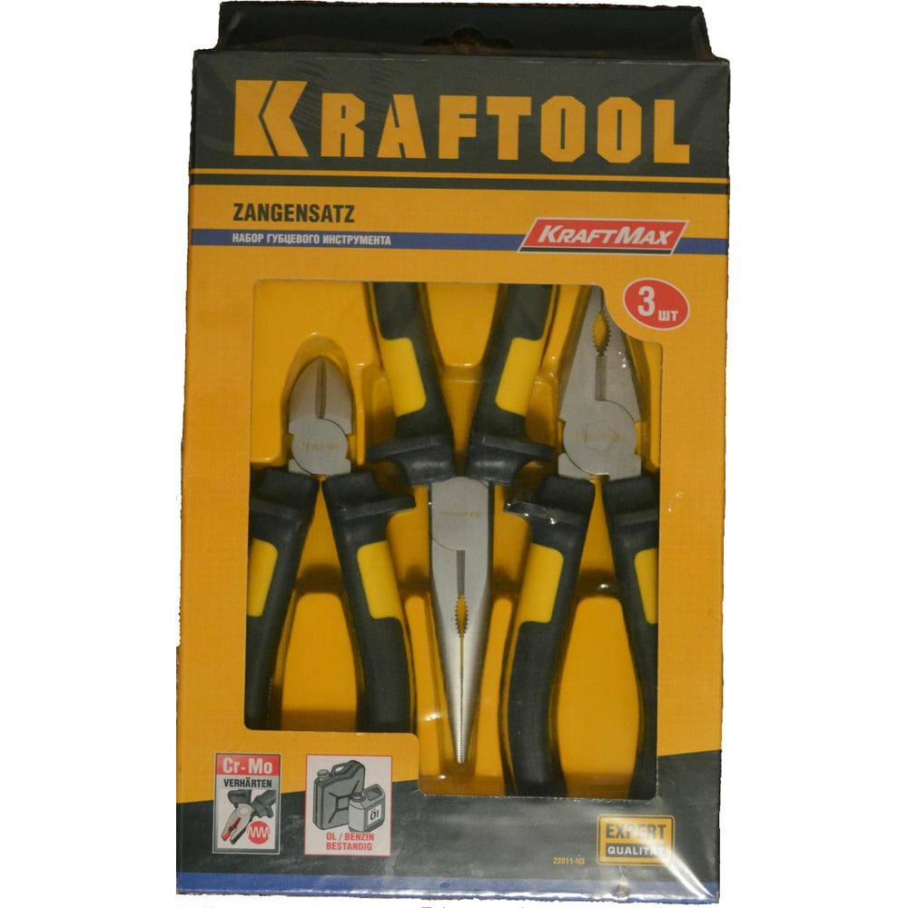  губцевых инструментов KRAFT-MAX 3 штуки Kraftool 22011-H3 .