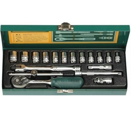 Набор торцовых головок INDUSTRIE QUALITAT 18 предметов Kraftool 27890-H18_z01