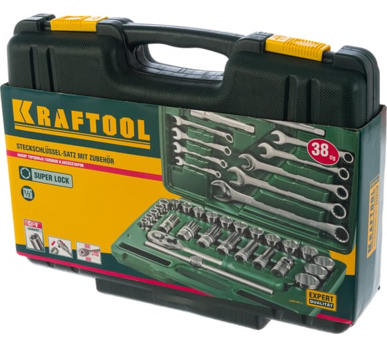 Набор торцевых головок 1/2", 38 шт KRAFTOOL EXPERT QUALITAT SUPER LOCK 27886-H38_z01