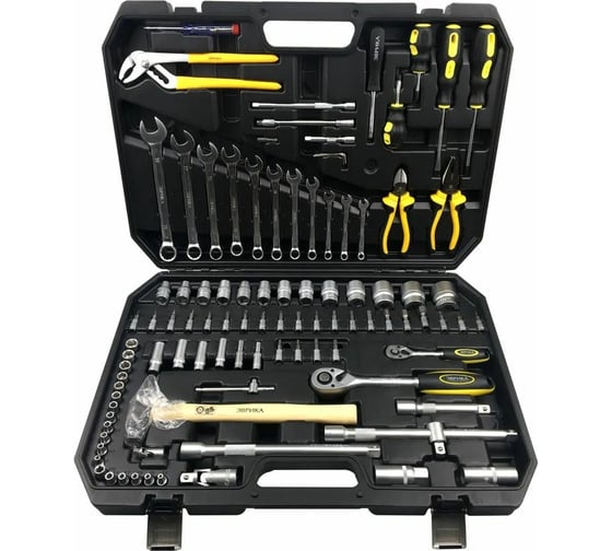 Набор инструмента ЭВРИКА 1/4", 1/2" DR, 6-гранный, 101 предмет ER-80001