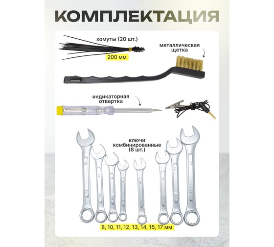Набор инструмента WMC TOOLS 122 предмета WMC-30122(50787)