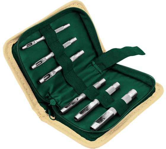 Набор пробойников Rockforce 6пр. 3.2, 4, 4.8, 5.6, 6.4, 8мм, в сумке RF-3691B(50842)