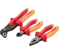 Набор диэлектрических инструментов GREPP усиленные, двухкомпонентная рукоятка, 3 предмета 205-135