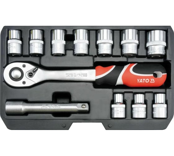 Набор головок YATO XS 1/2" 12 предметов YT-38671
