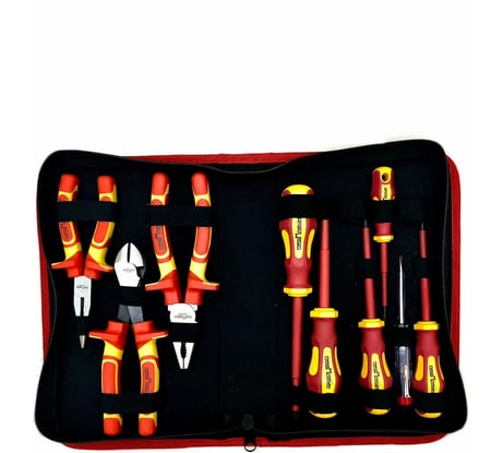Набор диэлектрического инструмента до 1000В, 9 предметов, в кофре ПЛ071207_z022