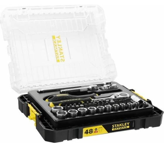 Набор торцевых головок Stanley M STAK 1/4", 48 предметов FMMT98101-0