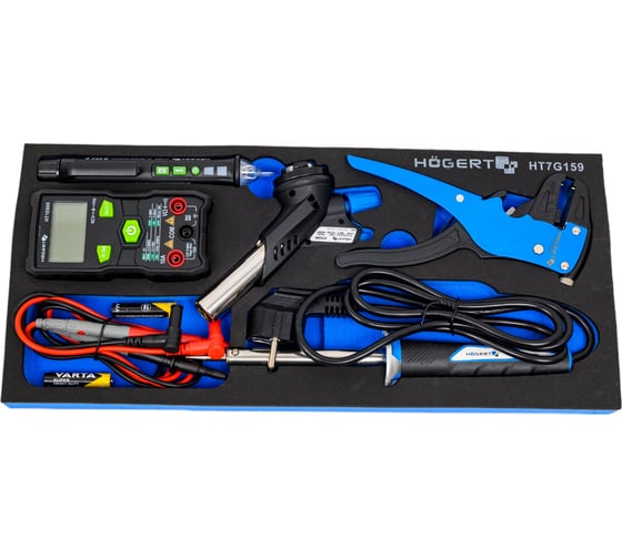 Инструменты для электриков HOEGERT TECHNIK 5 шт, ложемент eva HT7G159