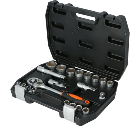 Набор торцевых головок FASTER TOOLS 1/2" CR-V 22 шт. 8827