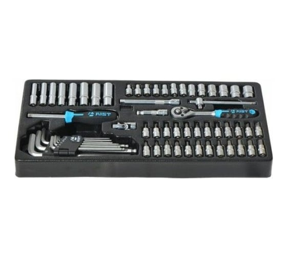 Набор инструмента AIST 0-201160-a 4-14 мм, 1/4", 6-гр., 60 предметов в ложементе 00-00018077 1