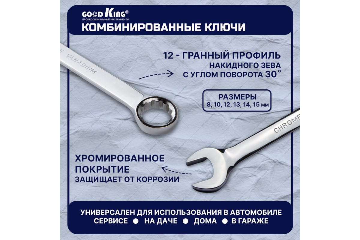 Набор инструментов для автомобиля GOODKING 47 предметов D-10047 - выгодная  цена, отзывы, характеристики, фото - купить в Москве и РФ