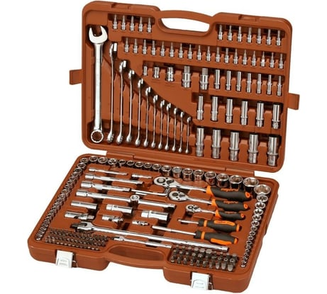 Универсальный набор инструмента Ombra OMT216S 1/4, 3/8, 1/2DR, 216 предметов 59084